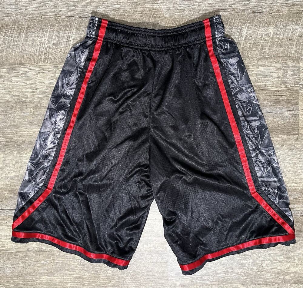 Y2K Reebok Basketball Shorts Dazzle Silky Men's S Shiny Baggy